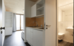 Blick in ein Einzimmerappartement im Wohnheim