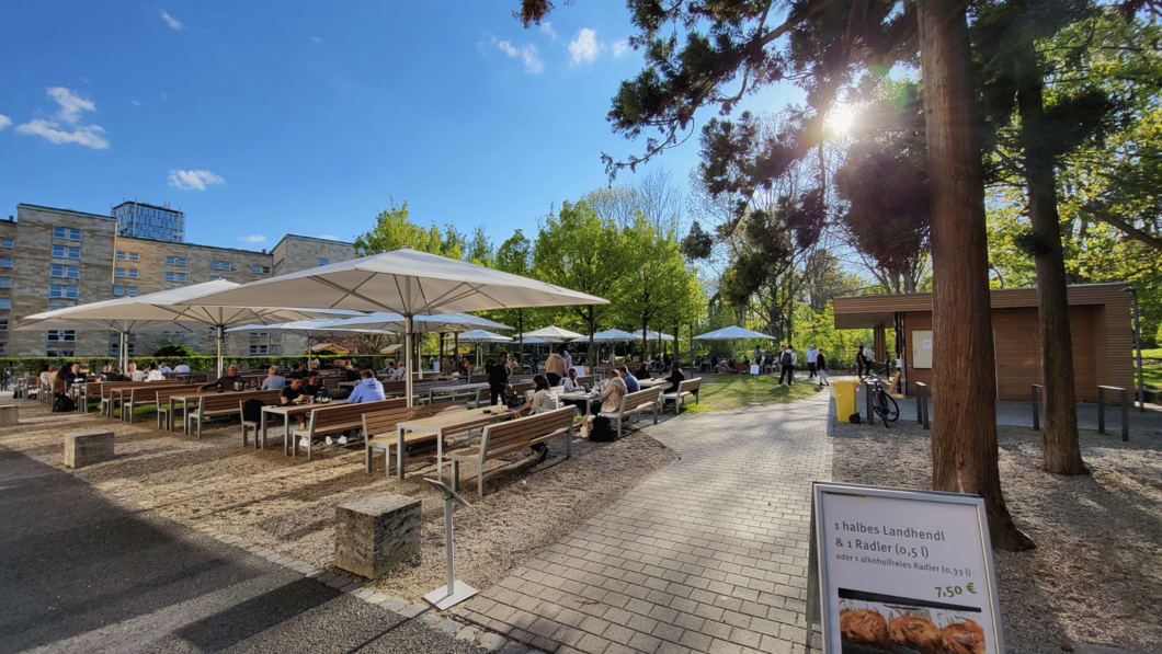 Sommergarten auf dem Campus Westend