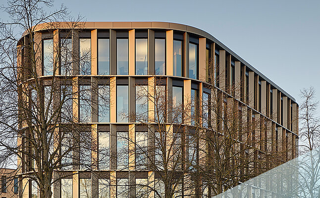 Das Servicegebäude des Studierendenwerks in Augsburg