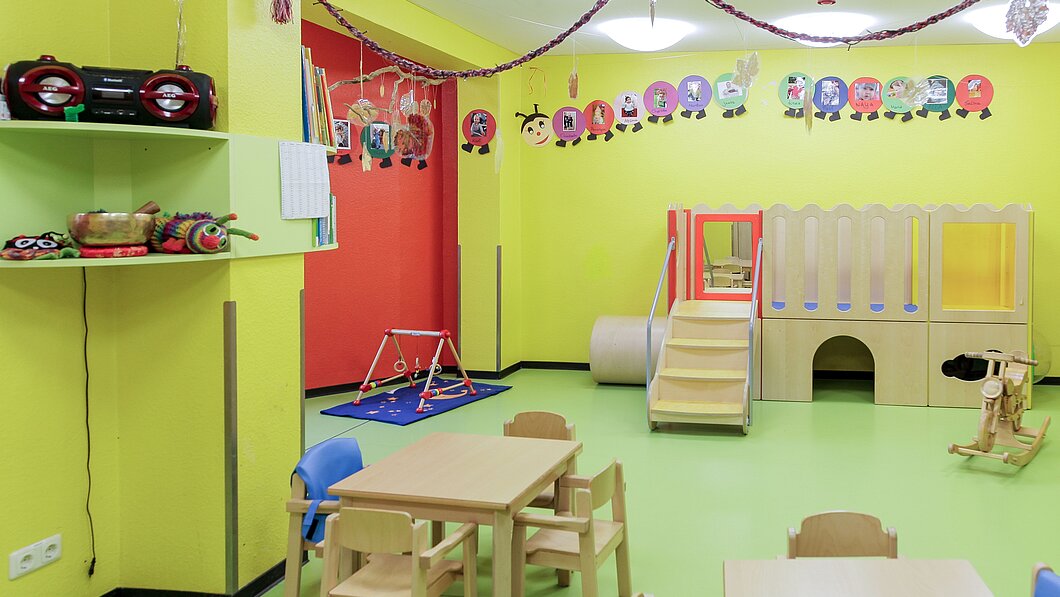 Bunter Raum der Kita CampusKids